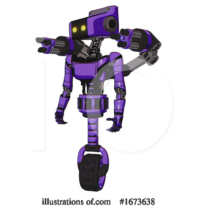 Royalty-Free (RF) Robot Clipart Illustration by Leo Blanchette - Stock Sample #1673638