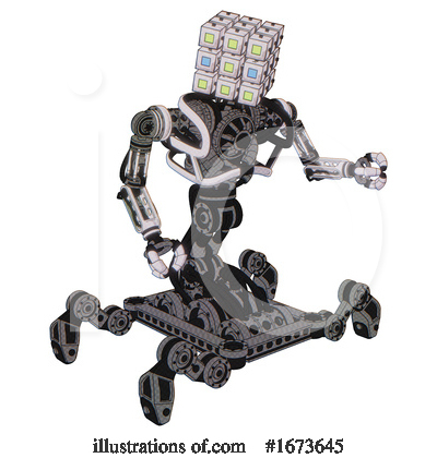 Royalty-Free (RF) Robot Clipart Illustration by Leo Blanchette - Stock Sample #1673645