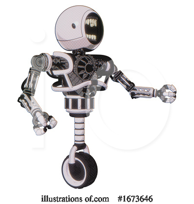 Royalty-Free (RF) Robot Clipart Illustration by Leo Blanchette - Stock Sample #1673646