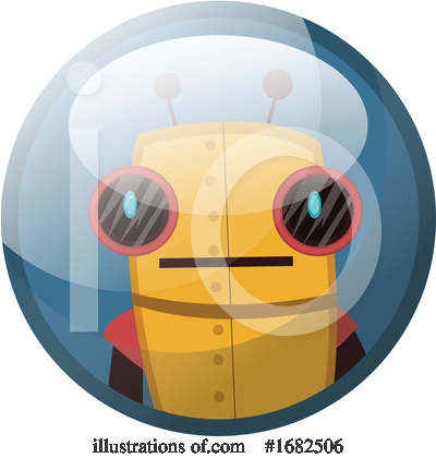 Royalty-Free (RF) Robot Clipart Illustration by Morphart Creations - Stock Sample #1682506