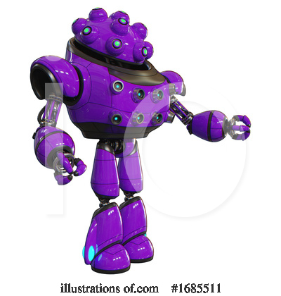 Royalty-Free (RF) Robot Clipart Illustration by Leo Blanchette - Stock Sample #1685511
