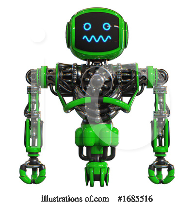 Royalty-Free (RF) Robot Clipart Illustration by Leo Blanchette - Stock Sample #1685516