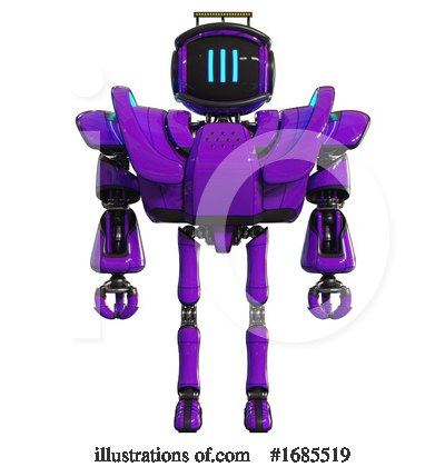 Royalty-Free (RF) Robot Clipart Illustration by Leo Blanchette - Stock Sample #1685519