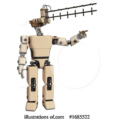 Royalty-Free (RF) Robot Clipart Illustration by Leo Blanchette - Stock Sample #1685522