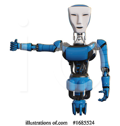 Royalty-Free (RF) Robot Clipart Illustration by Leo Blanchette - Stock Sample #1685524