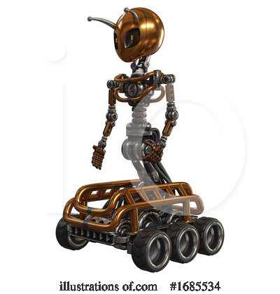 Royalty-Free (RF) Robot Clipart Illustration by Leo Blanchette - Stock Sample #1685534