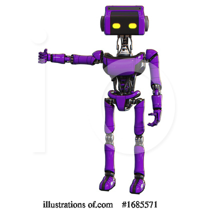 Royalty-Free (RF) Robot Clipart Illustration by Leo Blanchette - Stock Sample #1685571