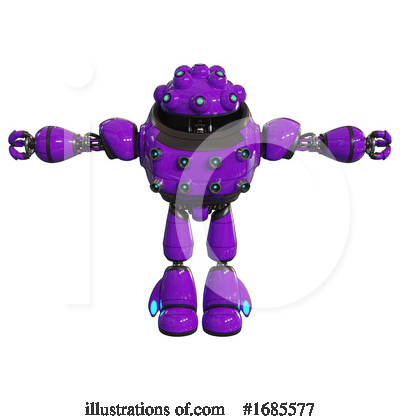 Royalty-Free (RF) Robot Clipart Illustration by Leo Blanchette - Stock Sample #1685577