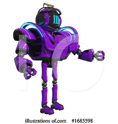 Royalty-Free (RF) Robot Clipart Illustration by Leo Blanchette - Stock Sample #1685598