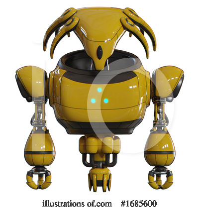 Royalty-Free (RF) Robot Clipart Illustration by Leo Blanchette - Stock Sample #1685600
