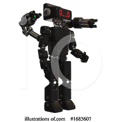 Royalty-Free (RF) Robot Clipart Illustration by Leo Blanchette - Stock Sample #1685607