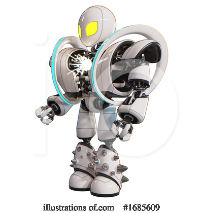 Royalty-Free (RF) Robot Clipart Illustration by Leo Blanchette - Stock Sample #1685609