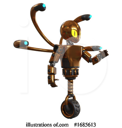 Royalty-Free (RF) Robot Clipart Illustration by Leo Blanchette - Stock Sample #1685613