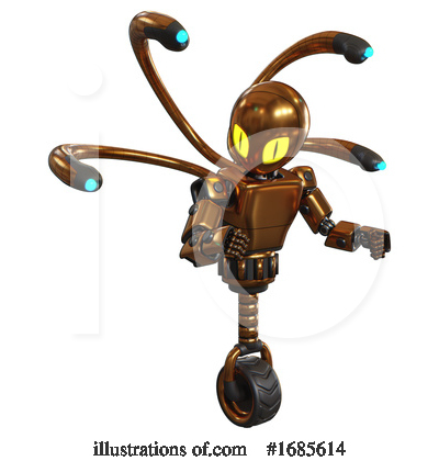Royalty-Free (RF) Robot Clipart Illustration by Leo Blanchette - Stock Sample #1685614