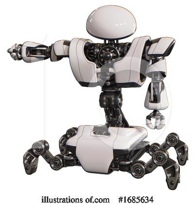 Royalty-Free (RF) Robot Clipart Illustration by Leo Blanchette - Stock Sample #1685634