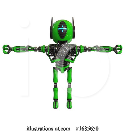 Royalty-Free (RF) Robot Clipart Illustration by Leo Blanchette - Stock Sample #1685650