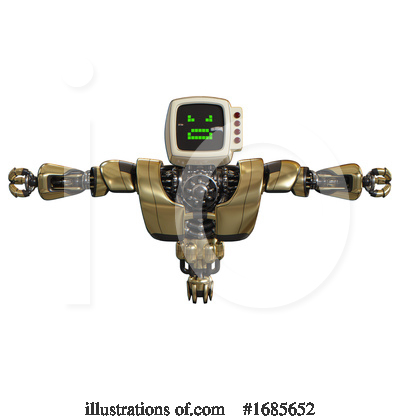 Royalty-Free (RF) Robot Clipart Illustration by Leo Blanchette - Stock Sample #1685652