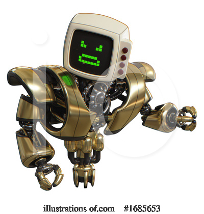 Royalty-Free (RF) Robot Clipart Illustration by Leo Blanchette - Stock Sample #1685653