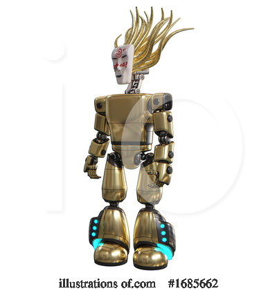 Royalty-Free (RF) Robot Clipart Illustration by Leo Blanchette - Stock Sample #1685662