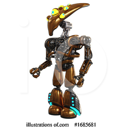 Royalty-Free (RF) Robot Clipart Illustration by Leo Blanchette - Stock Sample #1685681