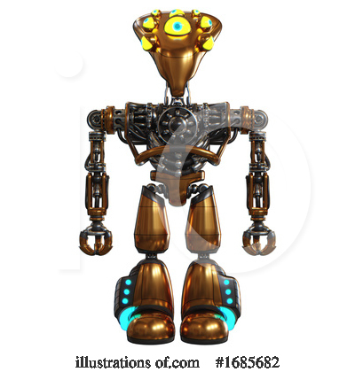 Royalty-Free (RF) Robot Clipart Illustration by Leo Blanchette - Stock Sample #1685682