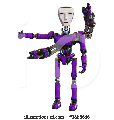 Royalty-Free (RF) Robot Clipart Illustration by Leo Blanchette - Stock Sample #1685686
