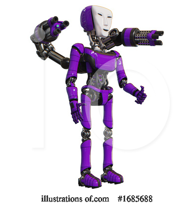 Royalty-Free (RF) Robot Clipart Illustration by Leo Blanchette - Stock Sample #1685688
