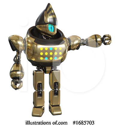 Royalty-Free (RF) Robot Clipart Illustration by Leo Blanchette - Stock Sample #1685703