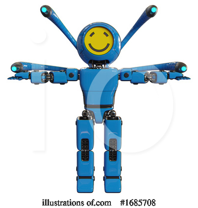 Royalty-Free (RF) Robot Clipart Illustration by Leo Blanchette - Stock Sample #1685708