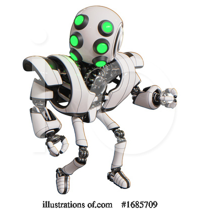 Royalty-Free (RF) Robot Clipart Illustration by Leo Blanchette - Stock Sample #1685709