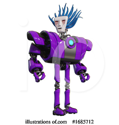 Royalty-Free (RF) Robot Clipart Illustration by Leo Blanchette - Stock Sample #1685712