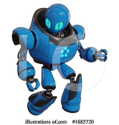 Royalty-Free (RF) Robot Clipart Illustration by Leo Blanchette - Stock Sample #1685720