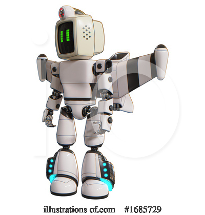 Royalty-Free (RF) Robot Clipart Illustration by Leo Blanchette - Stock Sample #1685729