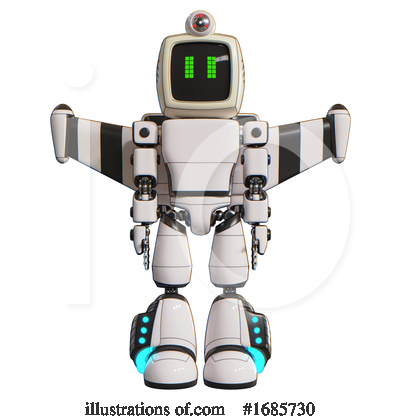 Royalty-Free (RF) Robot Clipart Illustration by Leo Blanchette - Stock Sample #1685730