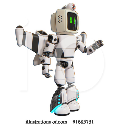Royalty-Free (RF) Robot Clipart Illustration by Leo Blanchette - Stock Sample #1685731