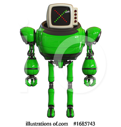 Royalty-Free (RF) Robot Clipart Illustration by Leo Blanchette - Stock Sample #1685743