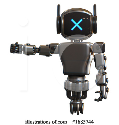 Royalty-Free (RF) Robot Clipart Illustration by Leo Blanchette - Stock Sample #1685744