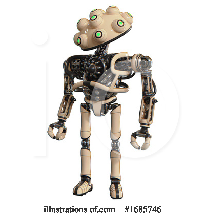 Royalty-Free (RF) Robot Clipart Illustration by Leo Blanchette - Stock Sample #1685746