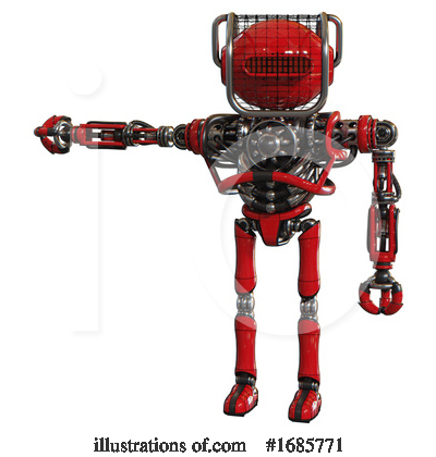 Royalty-Free (RF) Robot Clipart Illustration by Leo Blanchette - Stock Sample #1685771