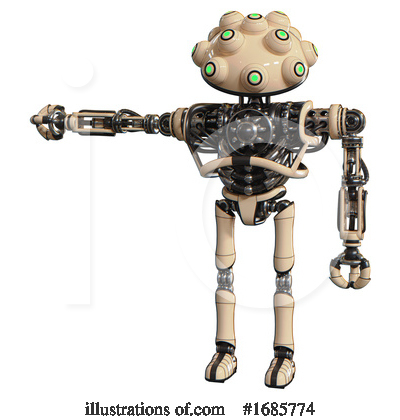 Royalty-Free (RF) Robot Clipart Illustration by Leo Blanchette - Stock Sample #1685774