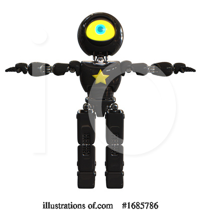 Royalty-Free (RF) Robot Clipart Illustration by Leo Blanchette - Stock Sample #1685786
