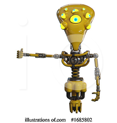 Royalty-Free (RF) Robot Clipart Illustration by Leo Blanchette - Stock Sample #1685802