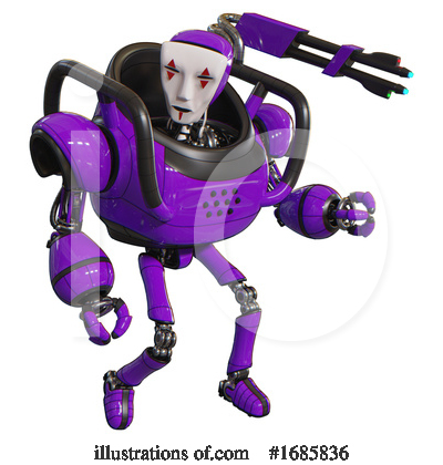 Royalty-Free (RF) Robot Clipart Illustration by Leo Blanchette - Stock Sample #1685836