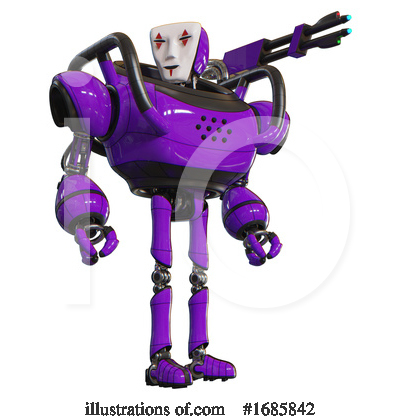Royalty-Free (RF) Robot Clipart Illustration by Leo Blanchette - Stock Sample #1685842