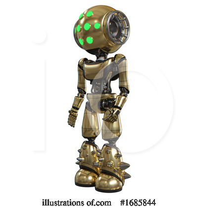 Royalty-Free (RF) Robot Clipart Illustration by Leo Blanchette - Stock Sample #1685844