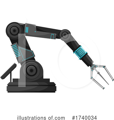Royalty-Free (RF) Robot Clipart Illustration by Vector Tradition SM - Stock Sample #1740034