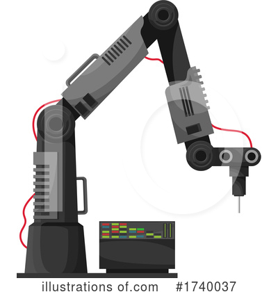 Robotic Arm Clipart #1740037 by Vector Tradition SM
