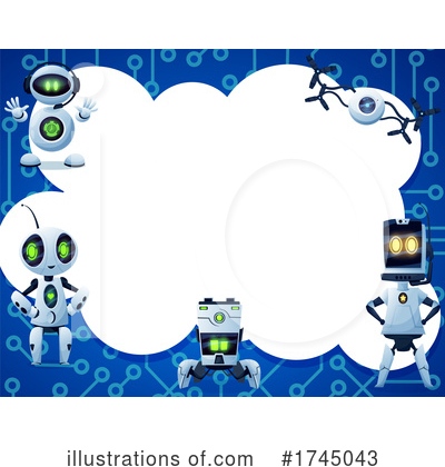 Royalty-Free (RF) Robot Clipart Illustration by Vector Tradition SM - Stock Sample #1745043