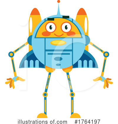 Royalty-Free (RF) Robot Clipart Illustration by Vector Tradition SM - Stock Sample #1764197