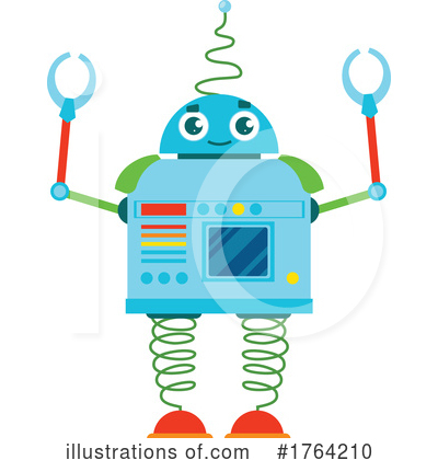 Royalty-Free (RF) Robot Clipart Illustration by Vector Tradition SM - Stock Sample #1764210